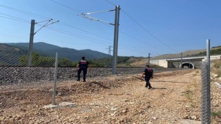 Bilecikte YHT hattında güvenlik kontrolü