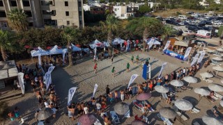 Bodrumda plaj voleybolu heyecanı