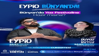 Bünyan Yaz Festivalinde Eypio rüzgarı esecek