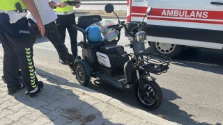 Burdurda devrilen 3 tekerlekli motosikletin sürücüsü yaralandı