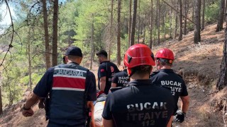 Burdurda kayalıklardan düşen vatandaş ekiplerin müdahalesiyle kurtarıldı