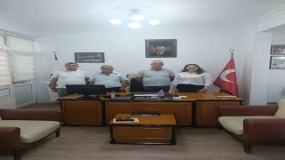 Burhaniyede Sağlık Müdürü Akbey, Esnaf Odasını ziyaret etti