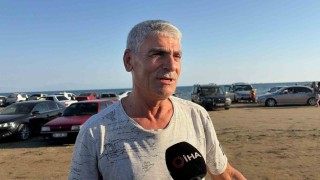 Burnaz Plajında yaz yoğunluğu drone ile görüntülendi