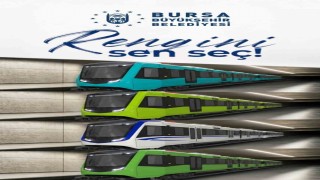 Bursa Büyükşehir, yeni raylı sistem araçlarının renk seçimini vatandaşlara bıraktı