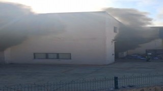 Bursada metal fabrikasında yangın