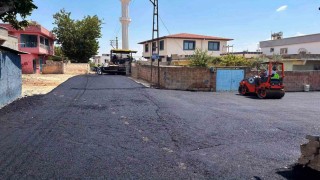 Büyükşehirin Arabanda sıcak asfalt çalışması sürüyor