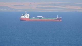 Çanakkale Boğazından geçen tankerde baca yangını