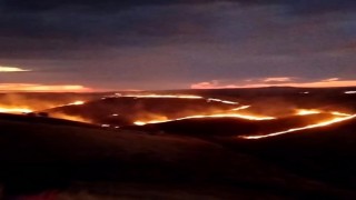 Çankırıda etkili olan arazi yangını uzun uğraşlar sonucu kontrol altına alındı
