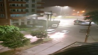 Çarşamba ilçesinde sağanak etkili oldu