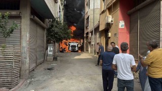 Çay içmeye giden ASKİ ekiplerinin vidanjörü yandı, mahalleli canını zor kurtardı
