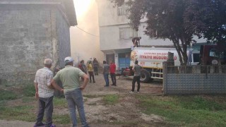 Çaycumada odunluk yangınına ilk müdahaleyi jandarma ekipleri yaptı