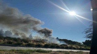 Çevre yolunda alev alan araç küle döndü