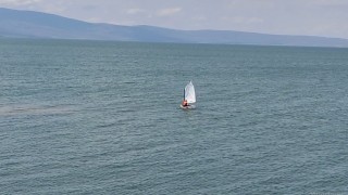 Çıldır Gölünde yelken keyfi