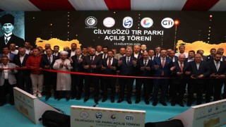Cilvegözünde bin 200 tır kapasiteli tır parkının açılışı gerçekleştirildi