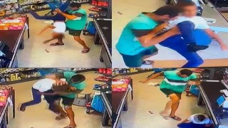Çocuğu yerden yere vurarak darp etti, o anlar kameraya yansıdı: Şüpheli yakalandı