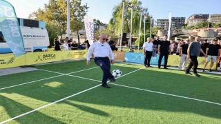 Darıcada ayak tenisi heyecanı