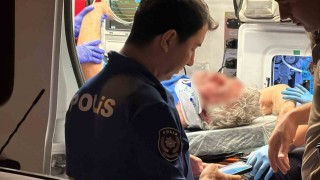 Darp edilen yaşlı adam hastaneye kaldırıldı