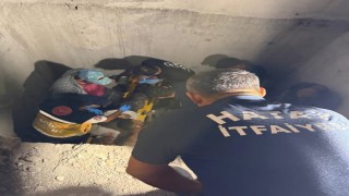 Defnede asansör boşluğuna düşen işçi yaralandı
