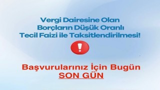 Defterdar Recep Serdardan mükelleflere son gün uyarısı