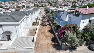 Didim Belediyesi Akbükte yol yapım çalışmalarını genişletiyor