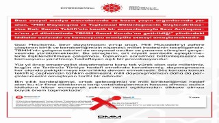 DMMden TBMM Genel Kuruluna getirilen Terörsüz Türkiye çerçeve yasasının tarihine yönelik açıklama