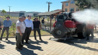 DPÜ Tavşanlı MYOda geliştirilen Turbo Fanlı Su Atomizer protokole tanıtıldı