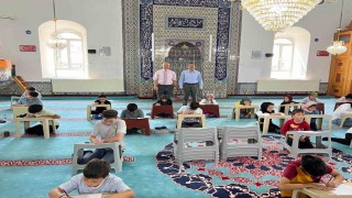 Dumlupınarda Yaz Kuran Kursu öğrencilerine Bilgi Birikim Sınavı