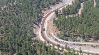 Dursunbeyde Başkan Akının söz verdiği yol tamamlandı