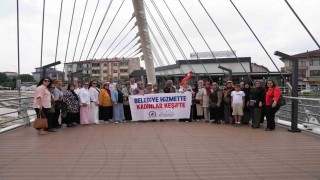 Düzce Belediyesi hizmette, kadınlar keşifte
