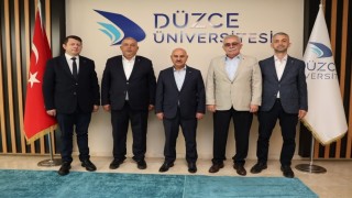 Düzce TSOdan Rektör Sözbire hayırlı olsun ziyareti