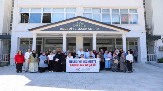 Düzcede çalışmaları yerinde denetleyen kadınlardan projelere tam not