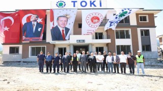 Düzcede TOKİ konutları hızla yükseliyor