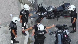 Edirnede motorlu narkotik polisleri sahada