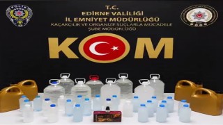 Edirnede sahte içki operasyonu