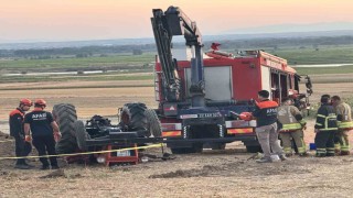 Edirnede traktörün altında kalan çift hayatını kaybetti