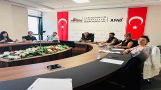 Elazığda afet risklerinin azaltılmasına yönelik çalışmalar ele alındı