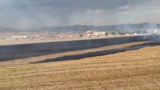 Elazığda anız yangını