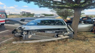 Elazığ'da otomobil ağaca çarptı: 4 yaralı