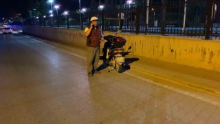 Elektrikli motosikletiyle alkollü yakalandı, 52 bin lira ceza yedi