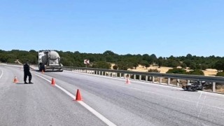 Emette beton mikseri motosiklete çarptı: 1 ölü, 1 ağır yaralı