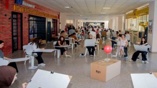 Erzincanda güzel sanatlar için özel yetenek sınavları yapıldı
