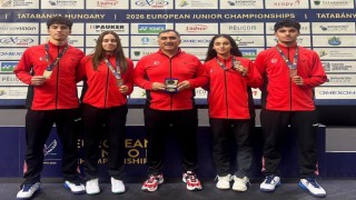 Erzincanlı milli sporcular Avrupa üçüncüsü olan Türkiyenin gururuna ortak oldu