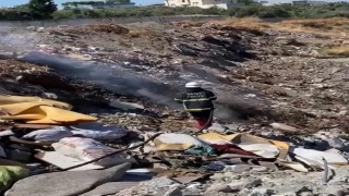 Erzinde çöplük alanında çıkan yangın kontrol altına alındı