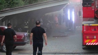 Erzurum Adliyesinde yangın: 2 kişi dumandan etkilendi