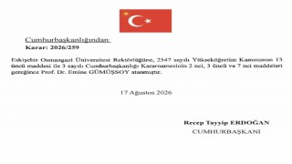 Eskişehir Osmangazi Üniversitesine (ESOGÜ) yeni rektör atandı