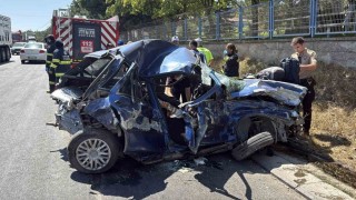 Eskişehirde 3 aracın karıştığı feci kazada 1 ölü, 1 ağır yaralı