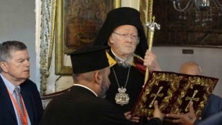 Fener Rum Patriği Bartholomeos, Gökçeadada ayin yönetti