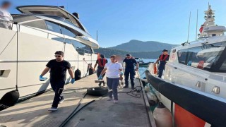Fethiye ve Marmariste denizden 3 kişiye tıbbi tahliye