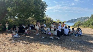 Fethiyede 20si çocuk 39 düzensiz göçmen yakalandı