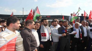 Filistin Konvoyunun Irak sınırında bekletilmesine tepki